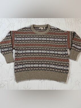 Barbour sweater Neutral Striped Wool Jumper - Beige, Brown, Cream